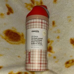 Owala Kids Red and White Insulated Water Bottle